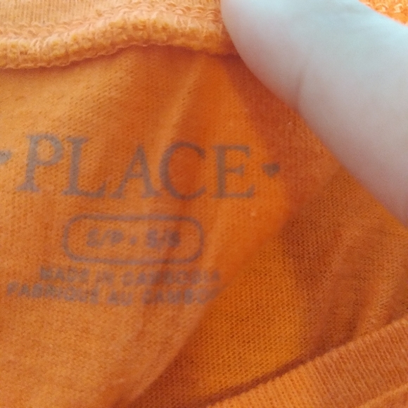 #123 Children's Place Girls Orange "Halloween Squad" Tee Shirt - Picture 8 of 8